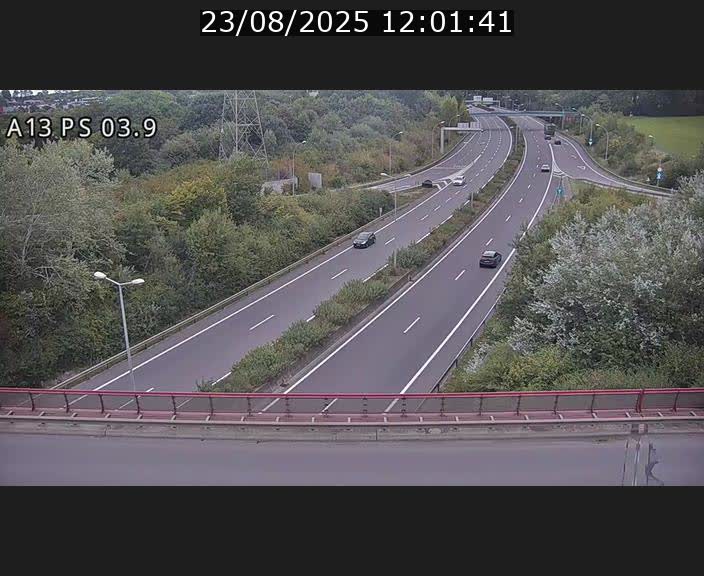 Traffic live webcam Luxembourg Differdange - A13 direction Esch-sur-Alzette - BK 3.9