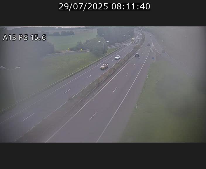Traffic live webcam Luxembourg Kayl - A13 direction Dudelange - BK 15.6