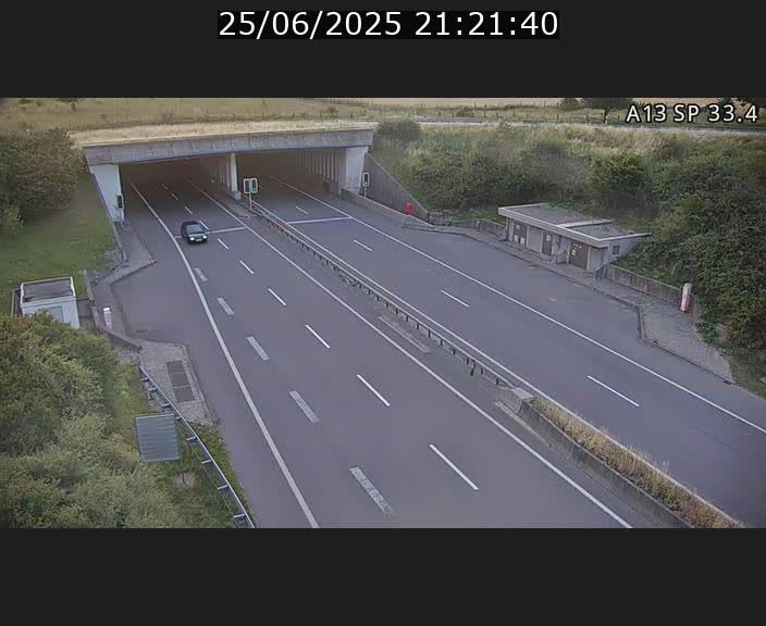 Webcam trafic sur A13 à hauteur d'Altwies en direction de Mondorf-les-bains et en provenance de l'Allemagne