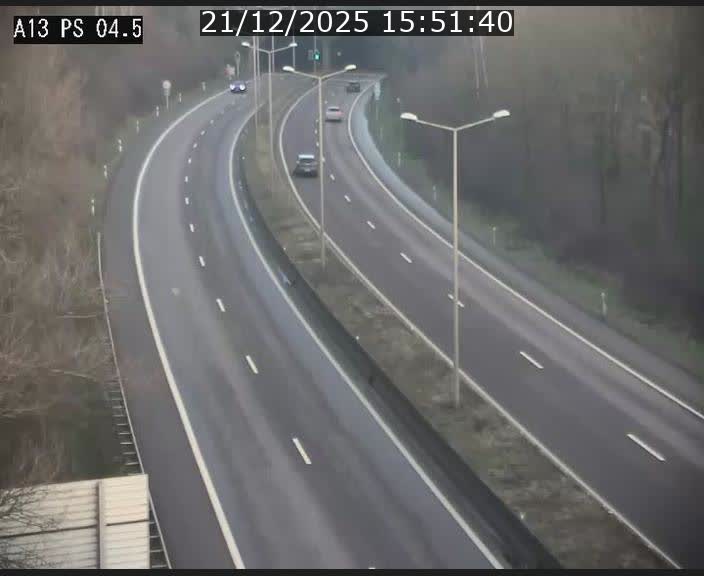 Traffic live webcam Luxembourg Differdange - A13 direction Esch-sur-Alzette - BK 4.5