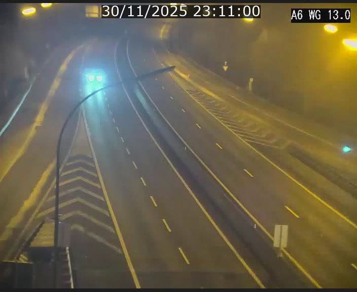 Traffic live webcam Luxembourg Mamer - A6 - BK 13 - direction Luxembourg/France/Allemagne