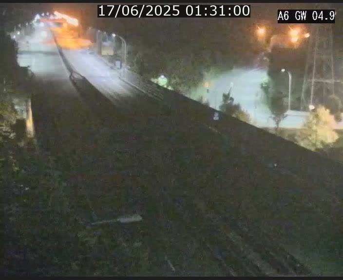 Traffic live webcam Luxembourg Croix de Cessange - A6 - BK 4.9 - direction Belgique