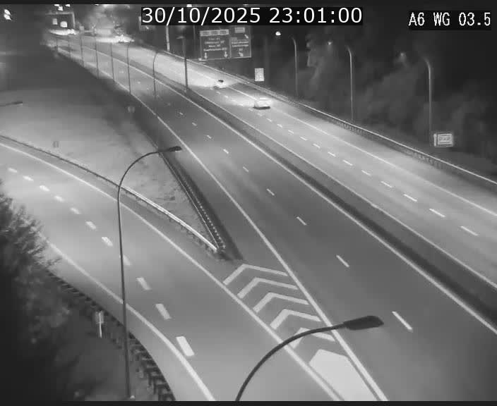 Traffic live webcam Luxembourg - Croix de Cessange - A6 - BK 3.5 - direction France/Allemagne