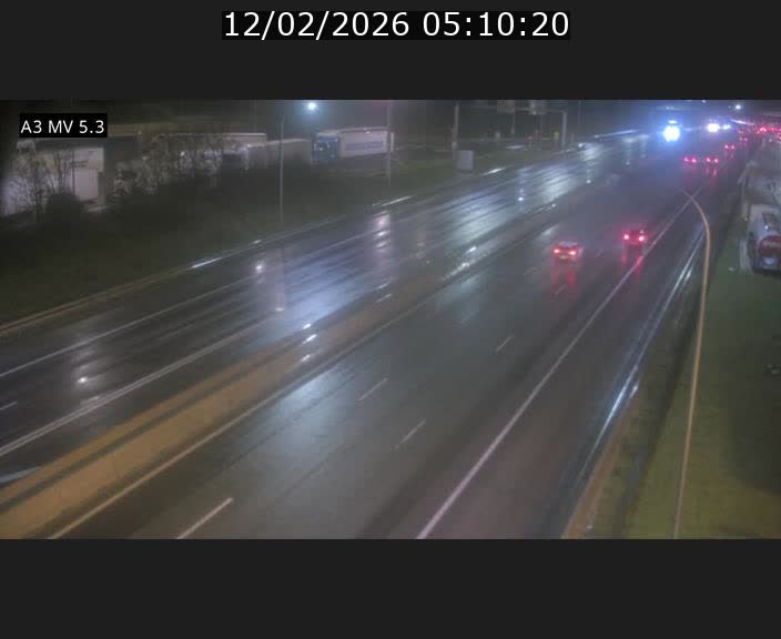 Webcam à l'Aire de Berchem au Luxembourg sur l'A3. Vue orientée vers la France