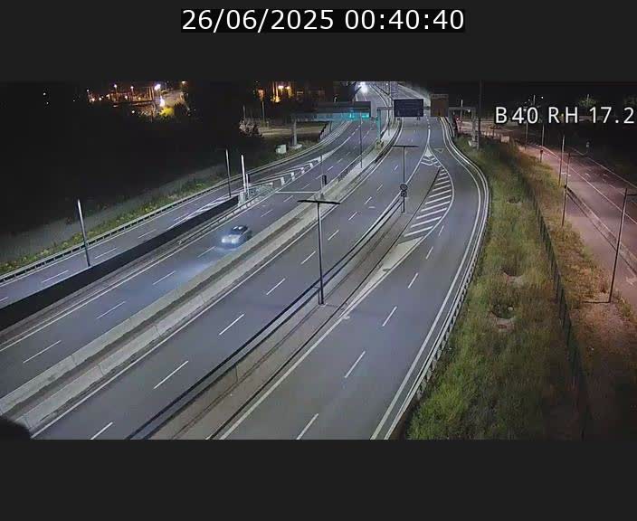 Webcam sur le contournement d'Esch Belval à hauteur de la sortie Université de Luxembourg. Vue orientée vers Luxembourg