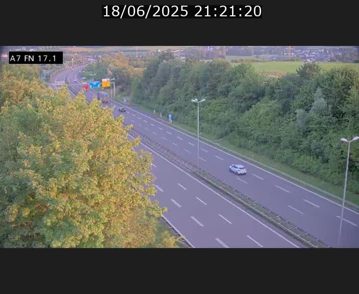 Caméra trafic Luxembourg - A7, Merscherbierg direction Mersch