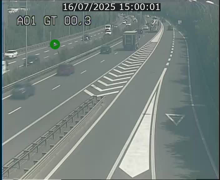 Traffic live webcam Luxembourg Croix de Gasperich - A1 direction Kirchberg - BK 0.3