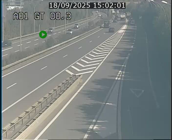 Traffic live webcam Luxembourg Croix de Gasperich - A1 direction Kirchberg - BK 0.3