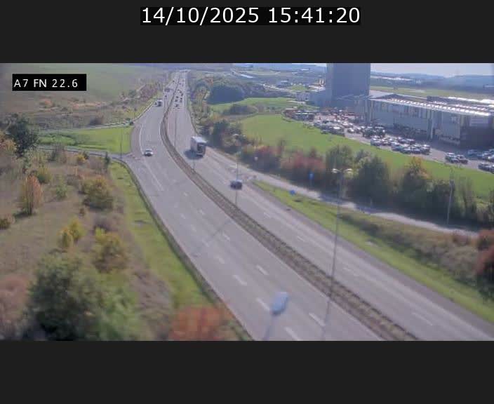 Caméra trafic Luxembourg - A7, Colmar-berg direction Mersch