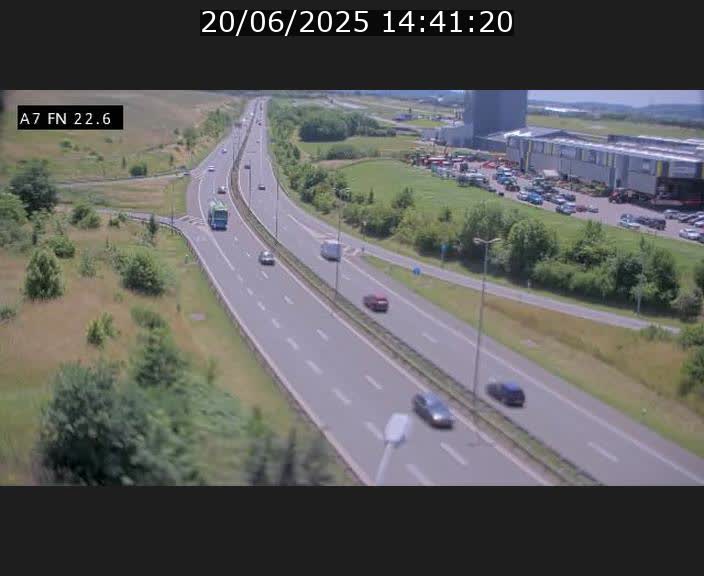 Caméra trafic Luxembourg - A7, Colmar-berg direction Mersch