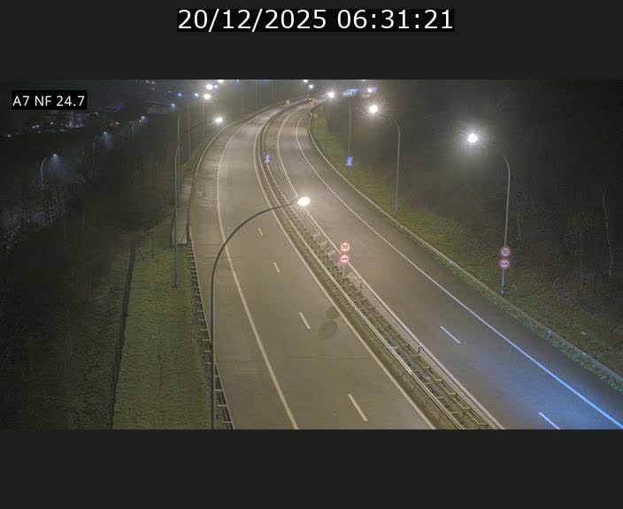 Caméra trafic Luxembourg - A7, Schieren direction Mersch