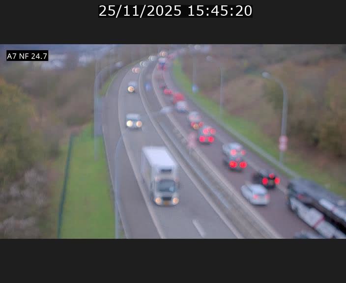 Caméra trafic Luxembourg - A7, Schieren direction Mersch