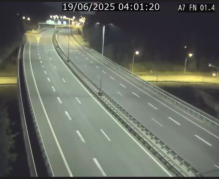 Caméra autoroute Luxembourg A7 - Tunnel Stafelter - direction Echangeur Grünewald