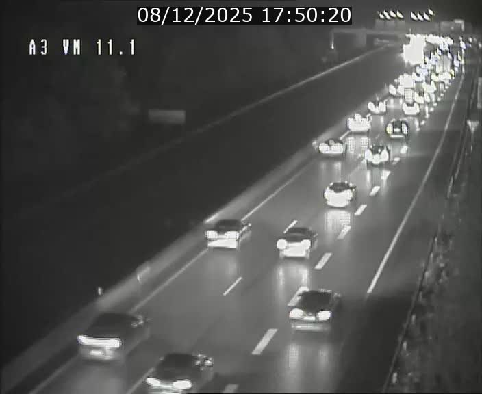 Webcam à la frontière franco-luxembourgeoise, avant la Croix de Bettembourg - BK 11.1 - direction Luxembourg-ville