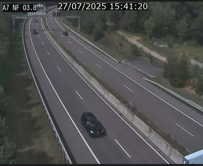 Webcam autoroute A7 au Luxembourg à la sortie du Tunnel Stafelter vers le Nord