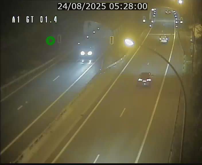 Traffic live webcam Luxembourg Hesperange - A1 direction Kirchberg - BK 1.4