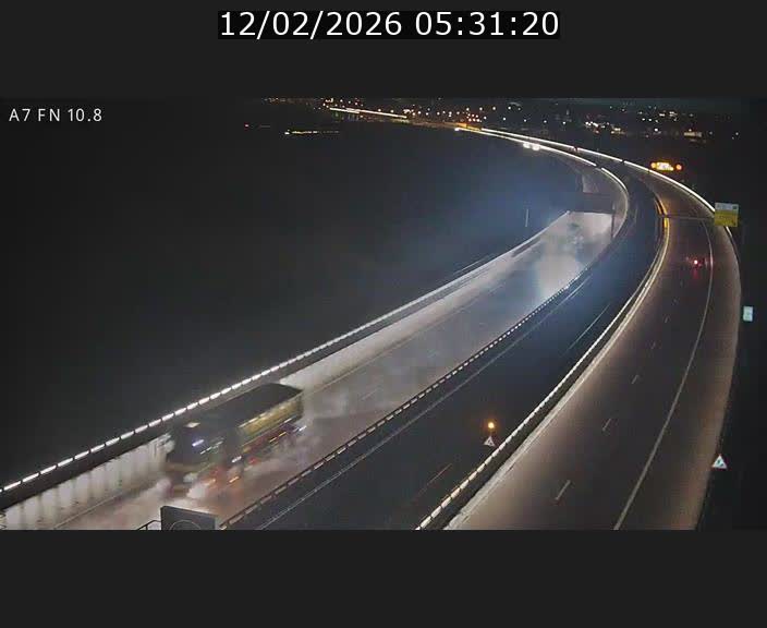 Caméra trafic Luxembourg - A7, Tunnel Gousselerbierg, sortie sud, direction rond-point Lorentzweiler (BK 10.8)