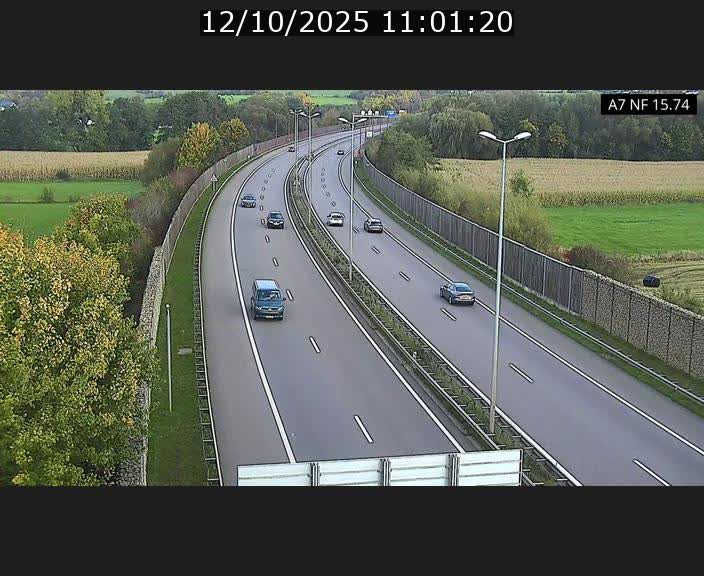 Caméra trafic Luxembourg - A7, Tunnel Mersch, entrée nord, direction Lorentzweiler
