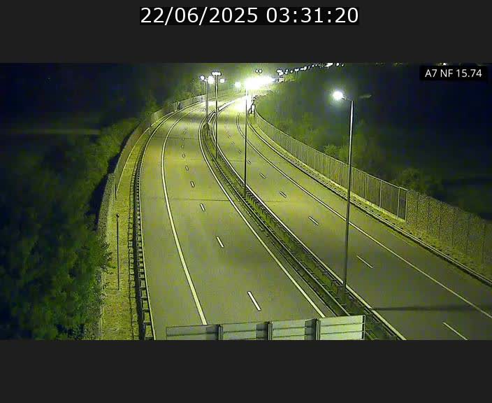 Caméra trafic Luxembourg - A7, Tunnel Mersch, entrée nord, direction Lorentzweiler