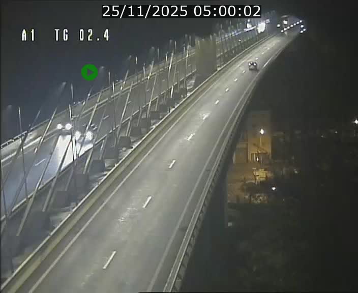 Traffic live webcam Luxembourg Sandweiler - A1 direction Luxembourg-ville - BK 2.4
