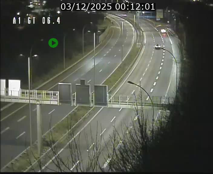 Traffic live webcam Luxembourg Hamm - A1 direction Sandweiler - BK 6.4