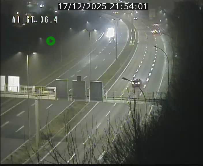 Traffic live webcam Luxembourg Hamm - A1 direction Sandweiler - BK 6.4