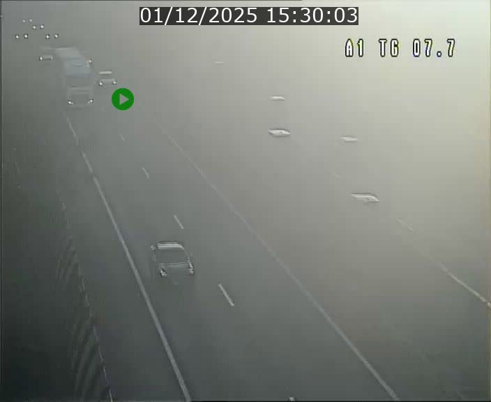 Traffic live webcam Luxembourg Kirchberg - A1 direction Luxembourg-ville - BK 7.7