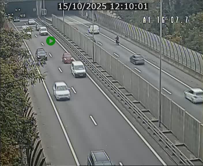 Traffic live webcam Luxembourg Kirchberg - A1 direction Luxembourg-ville - BK 7.7