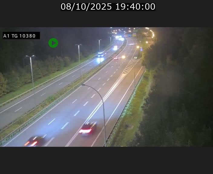 Traffic live webcam Luxembourg Senningerberg - A1 direction Luxembourg Kirchberg - BK 10.3