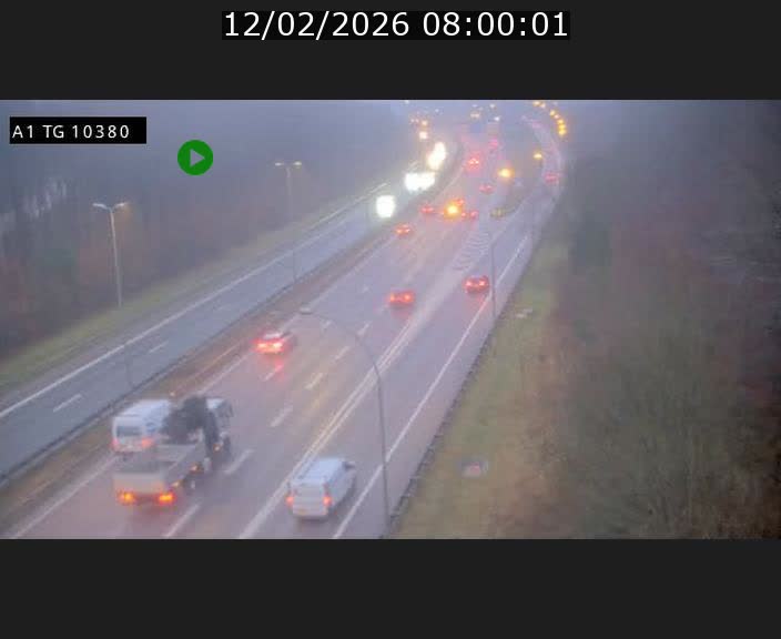 Traffic live webcam Luxembourg Senningerberg - A1 direction Luxembourg Kirchberg - BK 10.3