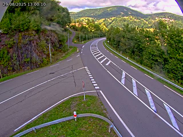 Caméra autoroute France - N66, col du Bussang direction Remiremont