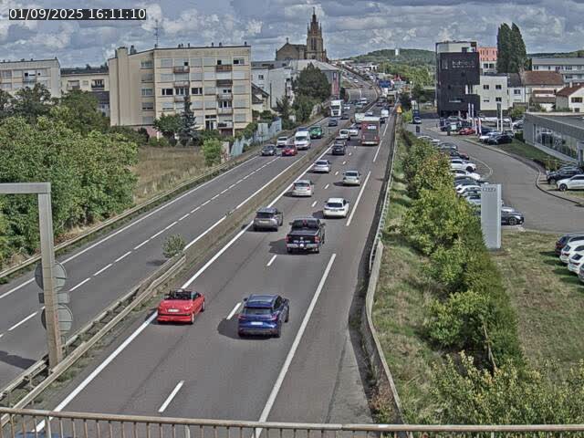 Caméra autoroute France - A31, Thionville direction Metz