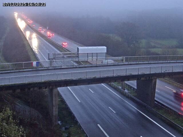 Caméra autoroute France - A31, Zoufftgen direction Luxembourg-ville, à la frontière entre la France et le Luxembourg