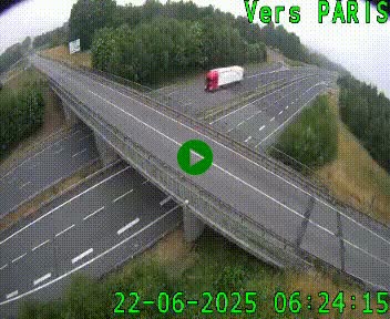 Clone of Caméra routière sur l'autoroute A20 au nord de Limoges, à la jonction avec la N520. Vue orientée vers Paris