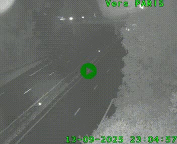 Caméra routière sur l'autoroute A20 à Noailles, en périphérie de Brive-la-Gaillarde. Vue orientée vers Toulouse