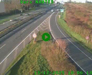 Webcam N147 au nord de Poitiers et à la jonction avec la A10