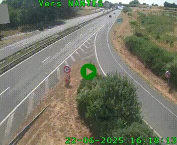 Webcam N147 au nord de Poitiers et à la jonction avec la A10