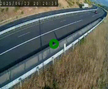 Caméra autoroute A75 à hauteur de la sortie 42 (Rodez, Laissac, Aire de l'Auvergne) située sur la commune d'Auberoques, près de Sévérac-le-Château