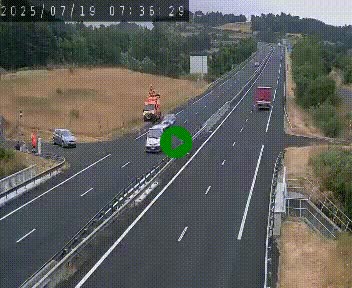 Caméra autoroutière France - A75, Coren, en direction de Montpellier