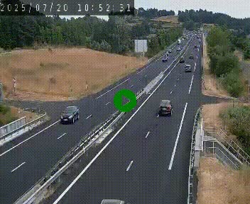 Caméra autoroutière France - A75, Coren, en direction de Montpellier