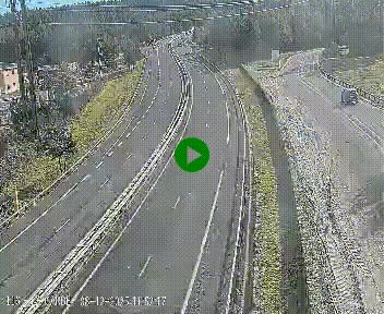 Caméra autoroute A75 à hauteur du col du rocher blanc en direction de Montpellier