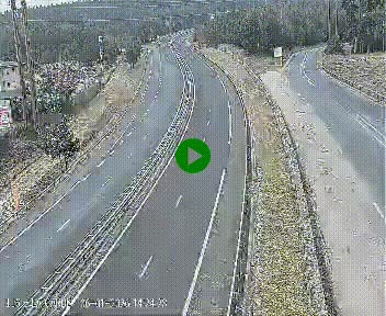 Caméra autoroute A75 à hauteur du col du rocher blanc en direction de Montpellier