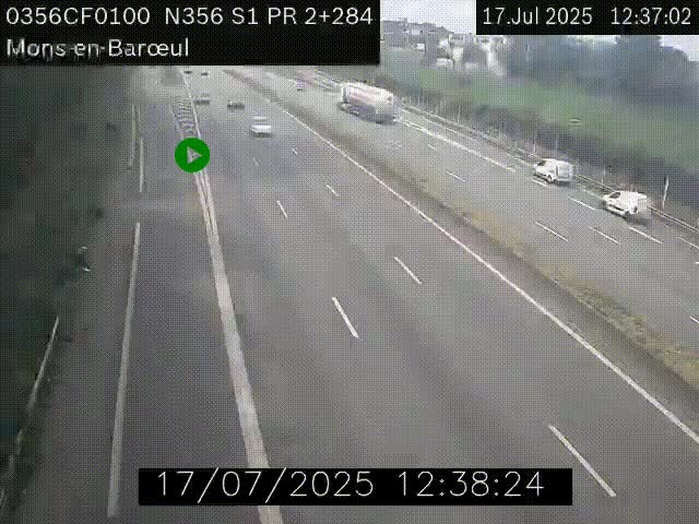 Webcam à l'entrée de Lille en direction du périphérique, à proximité de Mons-en-Baroeul sur la N356