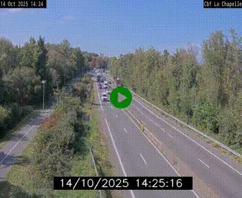 Webcam sur le périphérique de Nantes (N844) à hauteur de Porte de la Chapelle, au nord de la ville