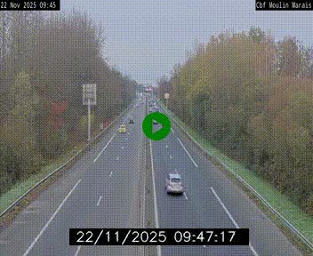 Webcam sur le périphérique de Nantes (N844) entre la Porte de Saint-Luce et la Porte d'Anjou, à l'est de la ville