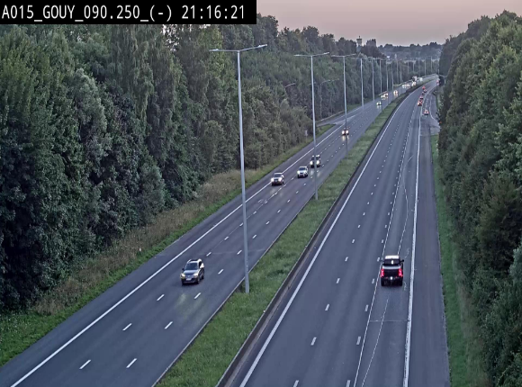 Webcam autoroute Belgique - Gouy-lez-piéton - E42 - BK 90.3