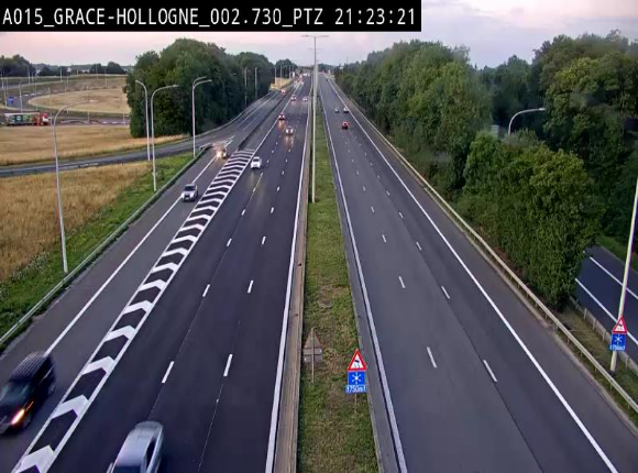 Caméra trafic Belgique - Grâce-Hollogne - E42, jonction avec A604, direction Loncin/Aéroport de Liège -  BK 3.2