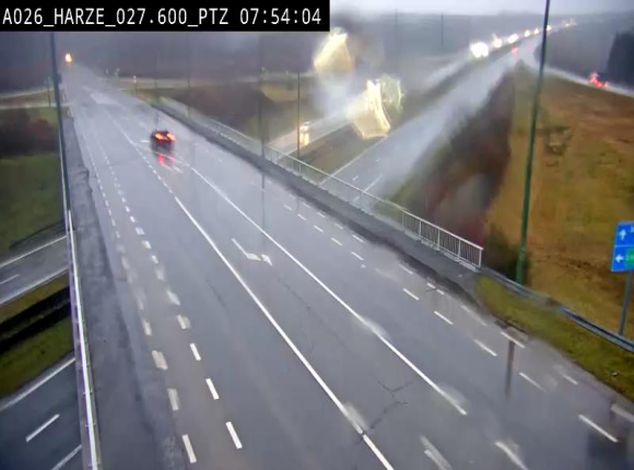 Caméra autoroute Belgique - Sougné-Remouchamps,E25 direction Luxembourg