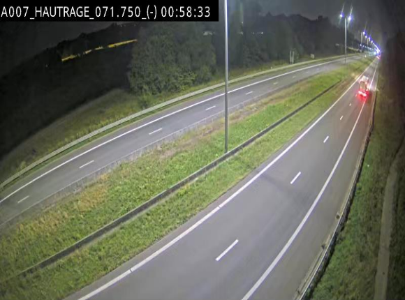 Webcam autoroute Belgique - Hautrage - E19 - BK 71.7