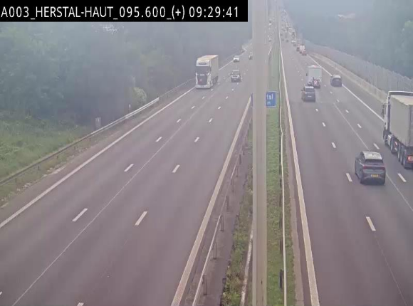 Webcam autoroute Belgique - Herstal - E40 direction Aix-la-Chapelle - BK 97